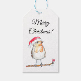 Christmas Robin Geschenkanhänger