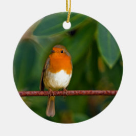 Christmas Robin Keramik Ornament