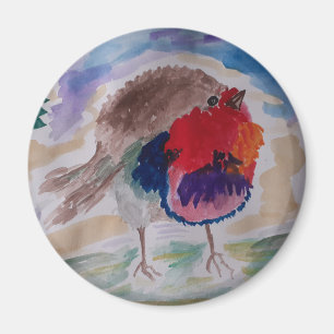 Christmas Robin Magnet