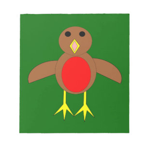 Christmas Robin Notepad Notizblock