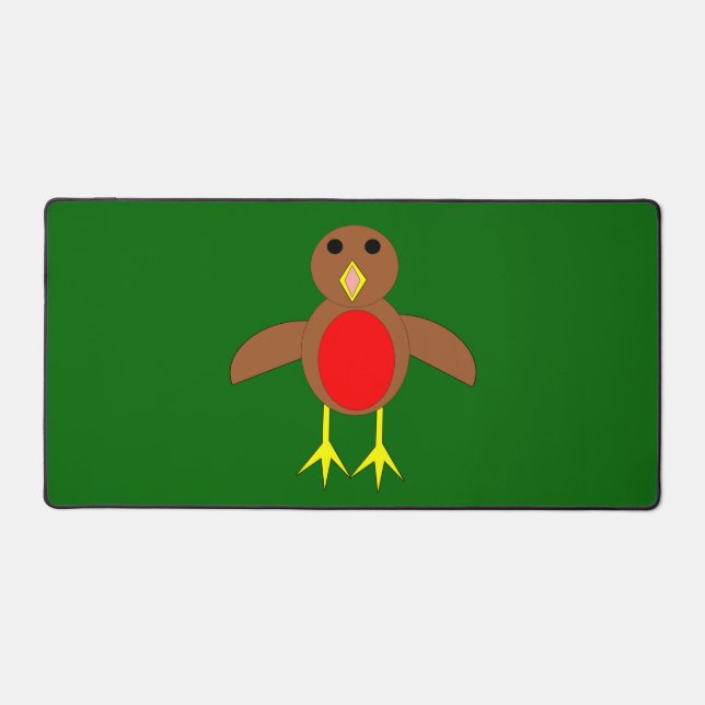 Christmas Robin Schreibtischunterlage (Vorderseite)