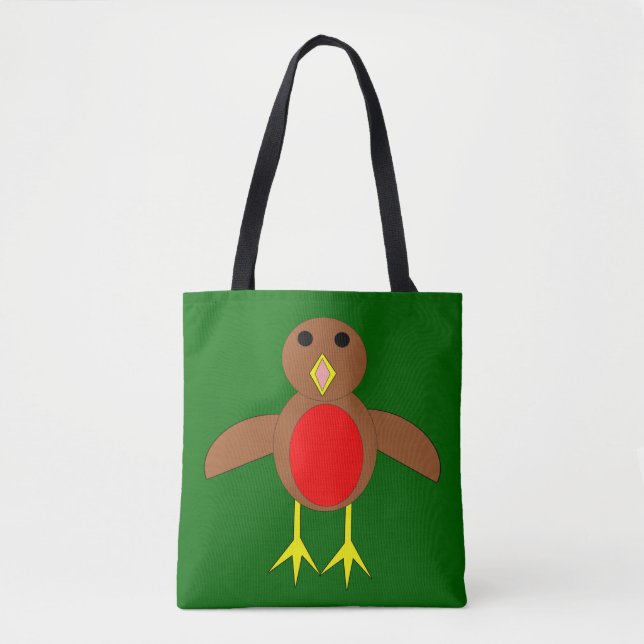 Christmas Robin Tote Bag Tasche (Vorderseite)