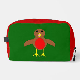 Christmas Robin Waschbeutel