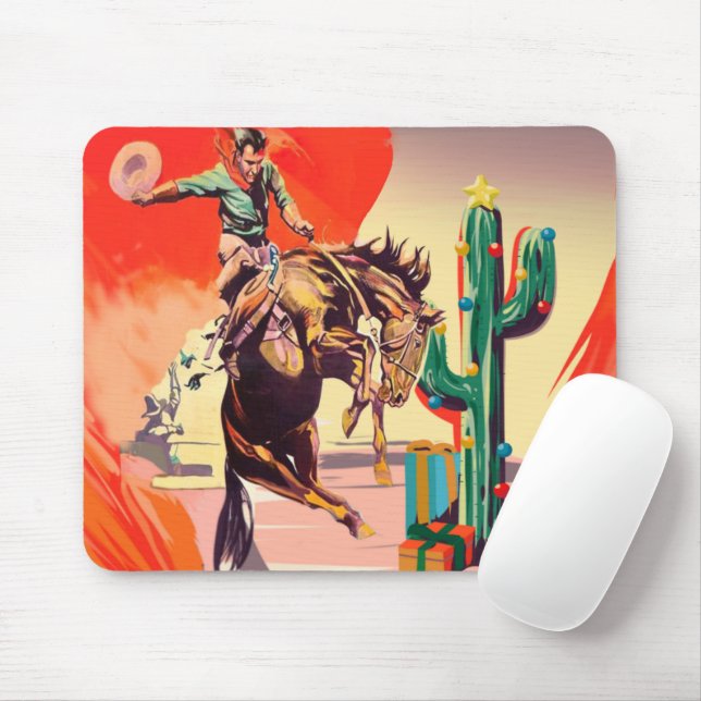 Christmas Rodeo Mousepad (Mit Mouse)