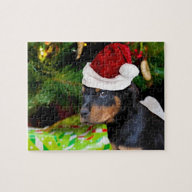 Christmas Rottweiler (Horizontal)