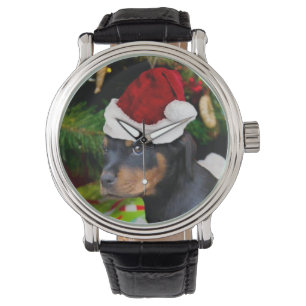 Christmas Rottweiler Armbanduhr