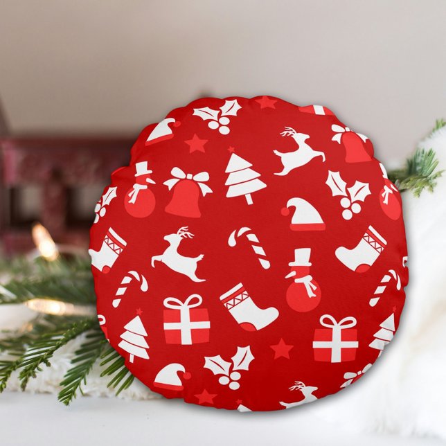 Christmas Round Pillow Rundes Kissen (Von Creator hochgeladen)