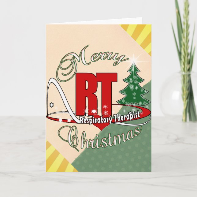CHRISTMAS RT Atemtherapeut Feiertagskarte (Vorderseite)