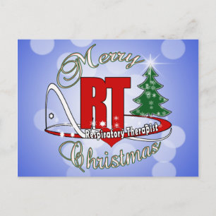 CHRISTMAS RT Atemtherapeut Feiertagspostkarte
