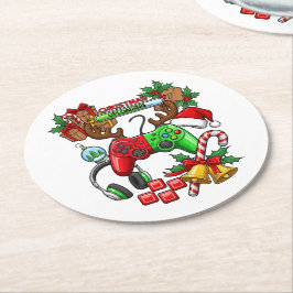 Christmas Runder Pappuntersetzer