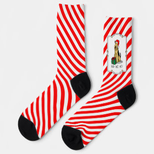 Christmas Santa Airedale Terrier HO HO Niedlich Socken