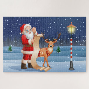 Christmas Santa Claus And Reindeer Holidays  