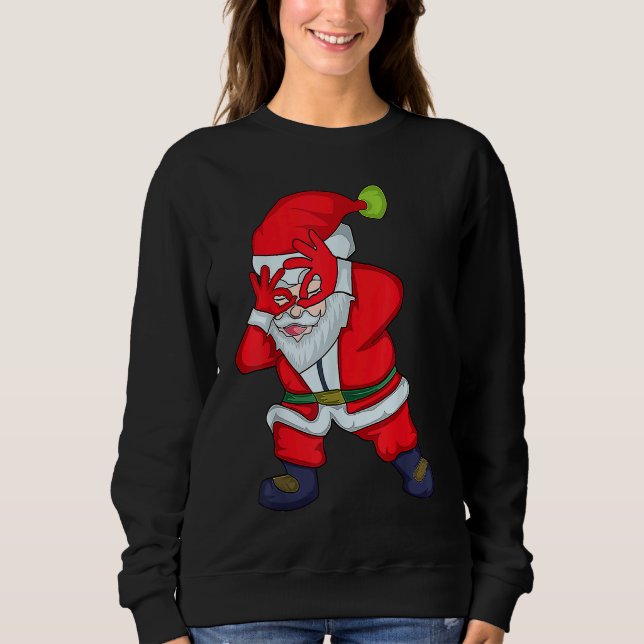 Christmas Santa Clause Griddy Dance Sweatshirt (Vorderseite)