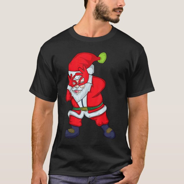 Christmas Santa Clause Griddy Dance T-Shirt (Vorderseite)