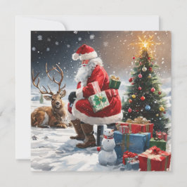 Christmas Santa Feiertagskarte