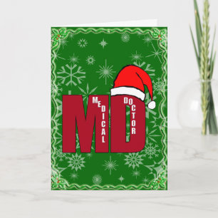 CHRISTMAS SANTA MD - ARZT FEIERTAGSKARTE
