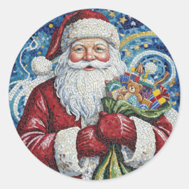 Christmas Santa Roll Stickers