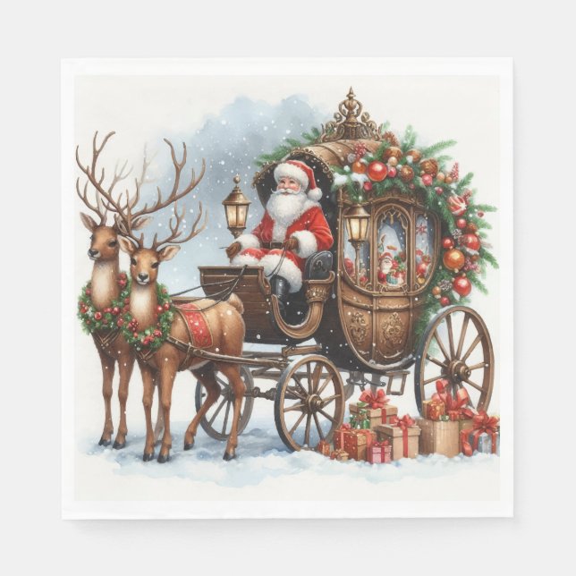 Christmas Santa Serviette (Vorderseite)