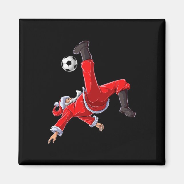 Christmas Santa Soccer Magnet (Vorne)