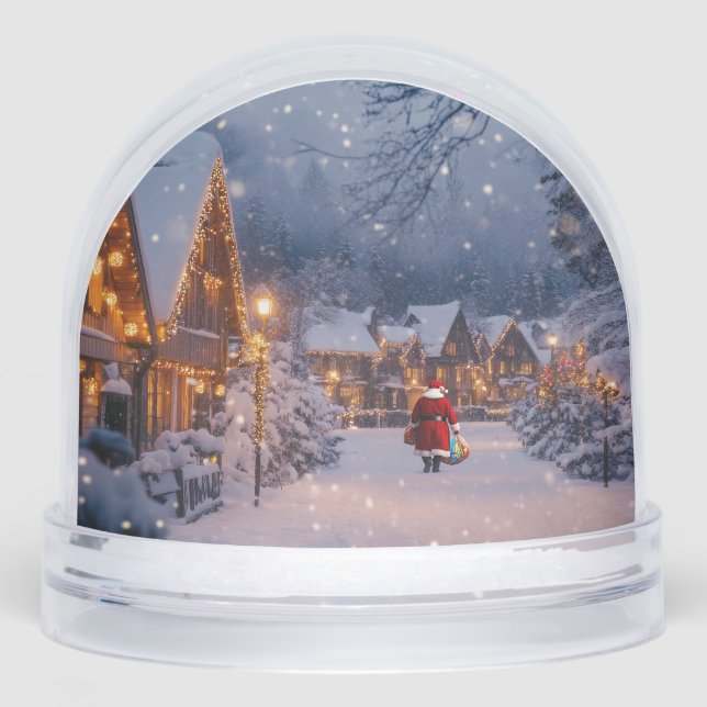 Christmas Santa Village Schneekugeln (Vorderseite)