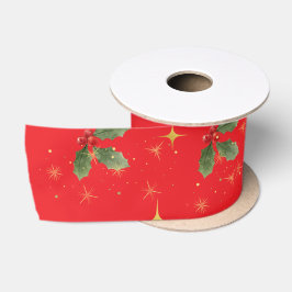 Christmas Satin Red Ribbon Satinband