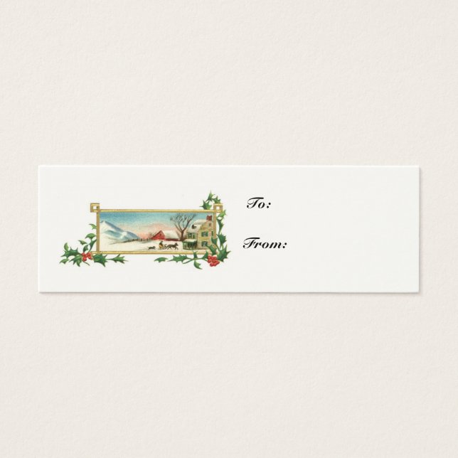 Christmas Scene-Vintage Gift Card (Vorderseite)
