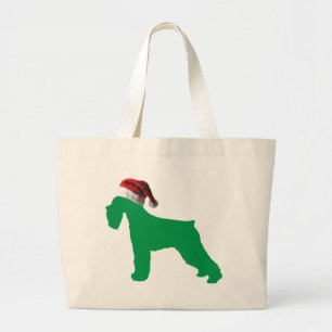 Christmas Schnauzer Jumbo Stoffbeutel