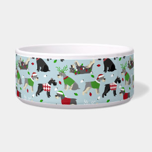 Christmas Schnauzer Napf