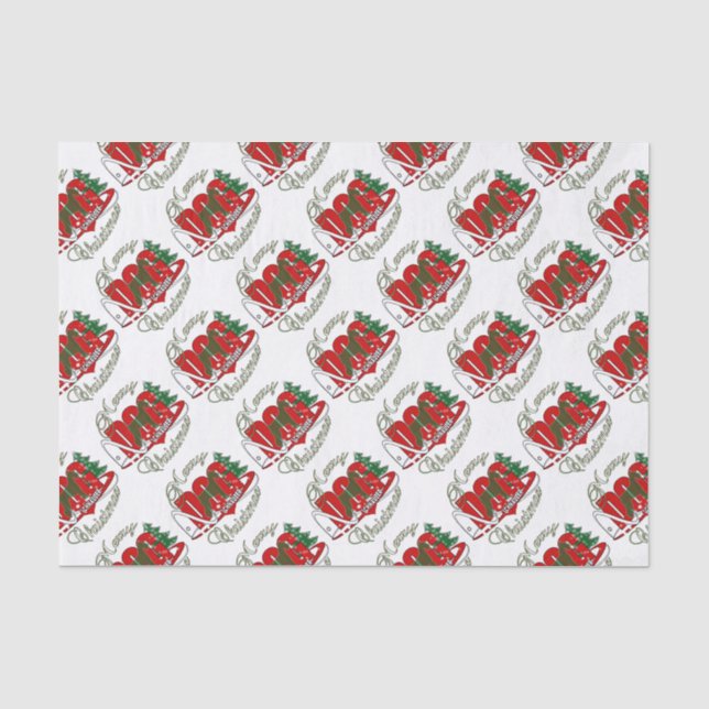 CHRISTMAS SCHNAUZER SEIDENPAPIER (Vorderseite)