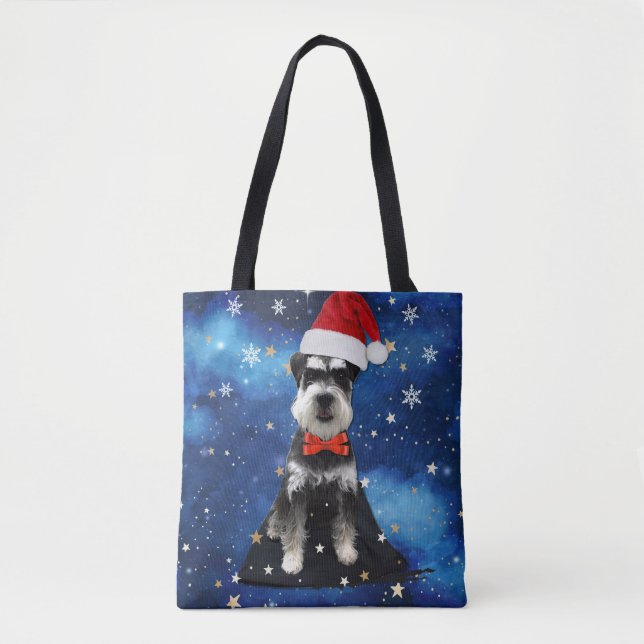 Christmas Schnauzer Tasche (Vorderseite)