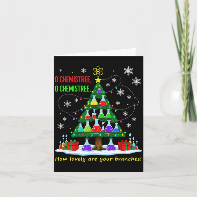 Christmas Science Teacher 67 Meme Santa Oh Chemist Karte (Vorderseite)
