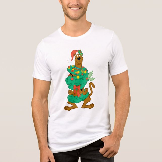 Christmas Scooby Tri-Blend Shirt (Vorderseite)