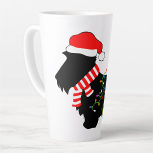 Christmas Scottie Dog mit Licht Milchtasse