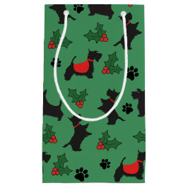 Christmas Scottie Geschenktasche Dog Holiday Kleine Geschenktüte