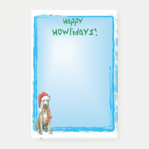 Christmas Scottish Deerhound Post-it Klebezettel