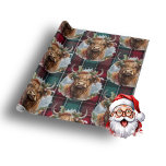 Christmas Scottish Tartan denim blue Highlander Geschenkpapier<br><div class="desc">Weihnachten Scottish Tartan denim blue Highlander Cow Diese farbenfrohe schottische Tartan Packpapier ist nahtlos. Es handelt sich um eine Komposition aus bunten Bergkühen,  Karo-Boxen und Schnittlinien in kreuz gekreuzten Mustern,  die mit verschiedenen schottischen Clans assoziiert sind.</div>