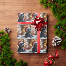Christmas Scottish Terrier On Fur Geschenkpapier