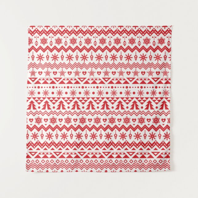Christmas seamless pattern wandteppich (Vorderseite)