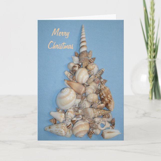 Christmas Seashells Card Feiertagskarte (Vorderseite)