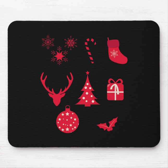 Christmas Shapes  Mousepad (Vorne)