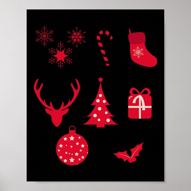 Christmas Shapes  Poster (Vorne)