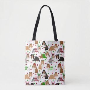 Christmas Shelter Shetland Sheepdog Sac fourre-tou