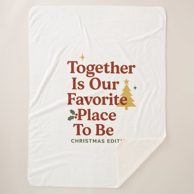 christmas sherpadecke (Vorderseite)