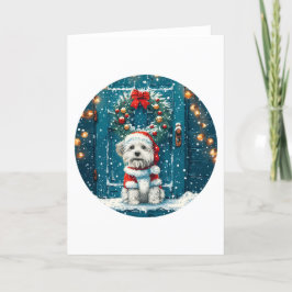 Christmas Shih Tzu Dogs Feiertagskarte