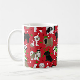 Christmas Shih Tzu Dogs Kaffeetasse