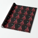 Christmas Shiny Red Ribbon Tree Sparkle Black Geschenkpapier<br><div class="desc">Weihnachten Shiny Red Ribbon Tree Sparkle schwarze Wrapping Paper. Einzigartiges, schönes, stilvolles Design. Leicht personalisiert zu sein. Schriftart Stil, Größe und Farben können geändert werden. Matching-Elemente sind verfügbar.</div>