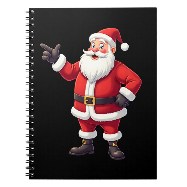 Christmas Shirts for Boys Kids Dabbing Santa Xmas  Notizblock (Vorderseite)