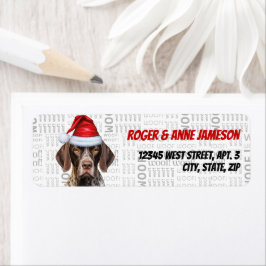 Christmas Shorthair Pointer Dog Rücksendeadresse