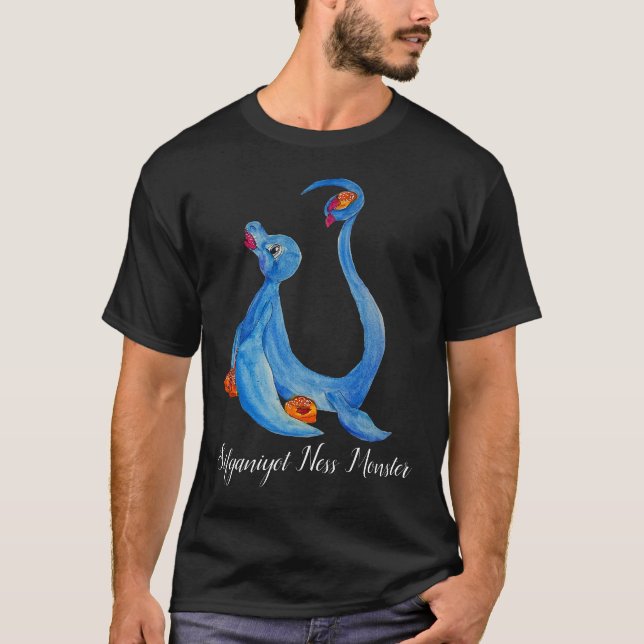 Christmas Sifganiyot Loch Ness Monster T-Shirt (Vorderseite)