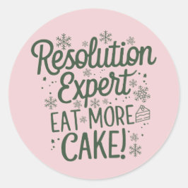 Christmas | Silvesteraufkleber Runder Aufkleber